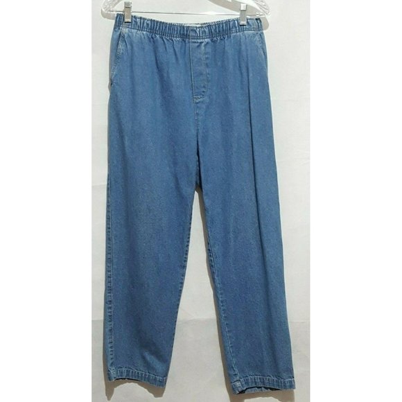Cabin Creek Pull On Denim Mom Jeans 